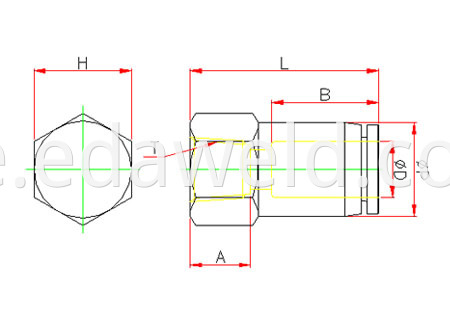 PCF Pneumatic Quick Connector Fittings